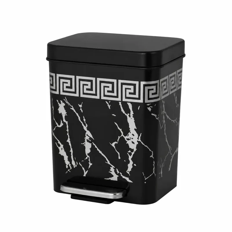 سطل زباله پدالی مدل ماربل  گنجایش 3 لیتر