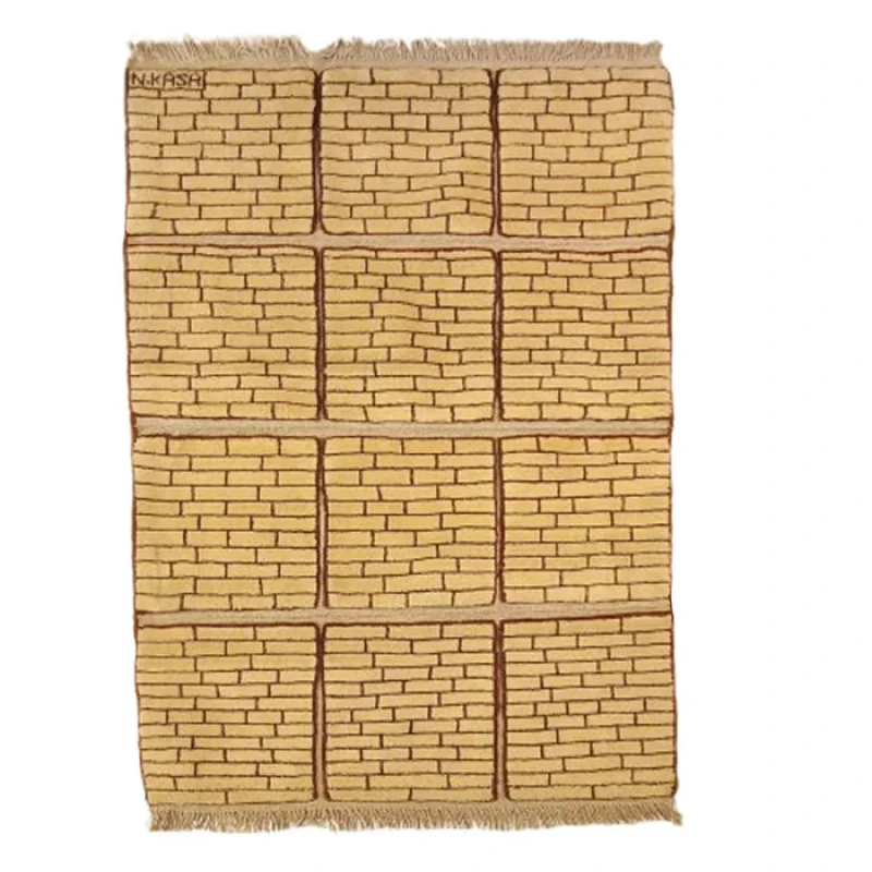گبه فرش دستباف یک ونیم متری مدل بافت قشقای شیراز کد NKP.Z.N40