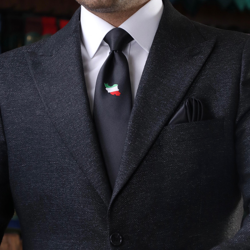 ست کراوات و دستمال جیب مردانه نسن مدل I2