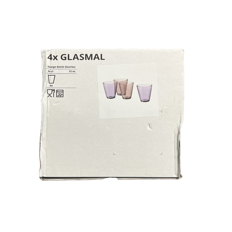 لیوان ایکیا مدل GLASMAL بسته 4 عددی