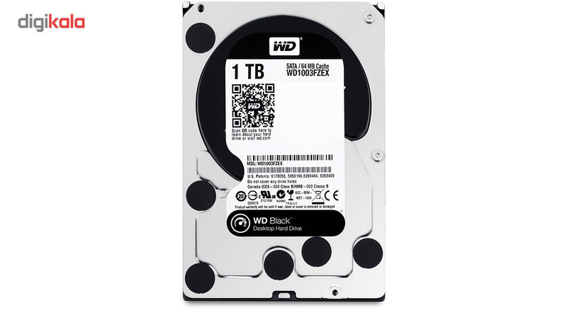 هارددیسک اینترنال وسترن دیجیتال مدل Black WD1003FZEX ظرفیت 1 ترابایت