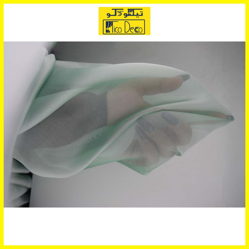 پرده پانچ تیکو دکو مدل حریر شاین ژرسه سایز 230x140 سانتی‌متر