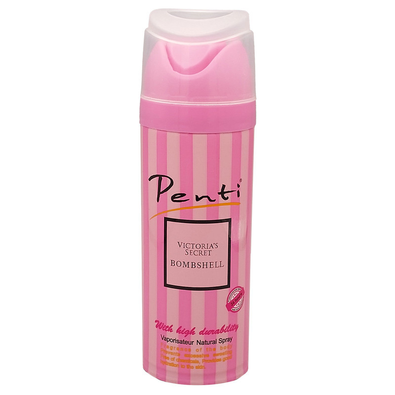 اسپری ضدتعریق زنانه پنتی مدل Victoriasecret bombshell حجم 200 میلی‌لیتر
