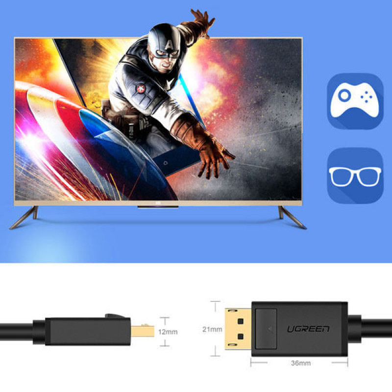 کابل Display Port یوگرین مدل DP102-10211 طول 2 متر