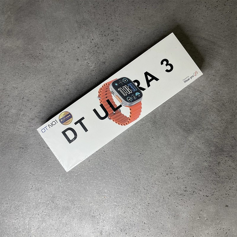 ساعت هوشمند 2.2 اینچی دی تی نامبر وان مدل  DT ULTRA 3 با بند سیلیکونی