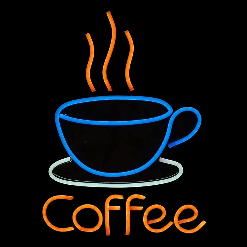 چراغ نئونی طرح coffee کد CO33X24