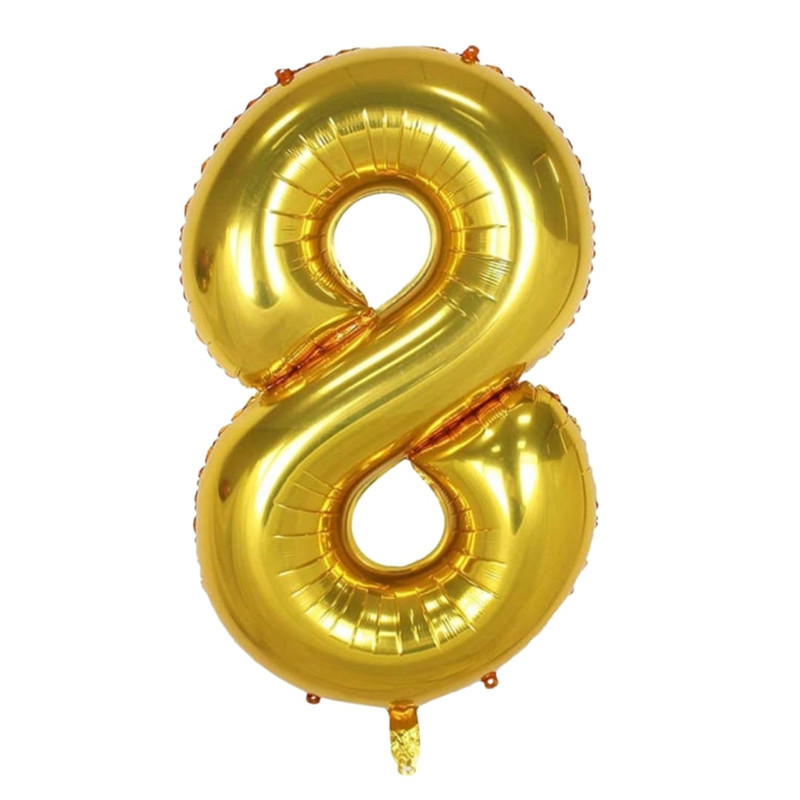 بادکنک فویلی مدل عدد 8 کد KP-49