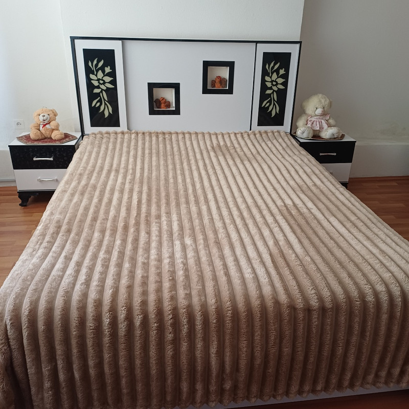 پتو 1 نفر مدل پلیسه ای سایز 250x150 سانتی‌متر