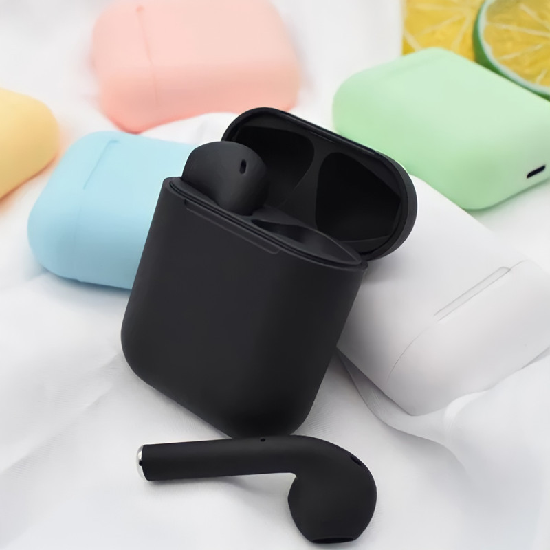 هدفون بلوتوثی مدل inPods 12 بدون نویز کنسلینگ، درگاه شارژ لایتنینگ، با قابلیت شارژ سریع، مقاوم در برابر رطوبت و عرق