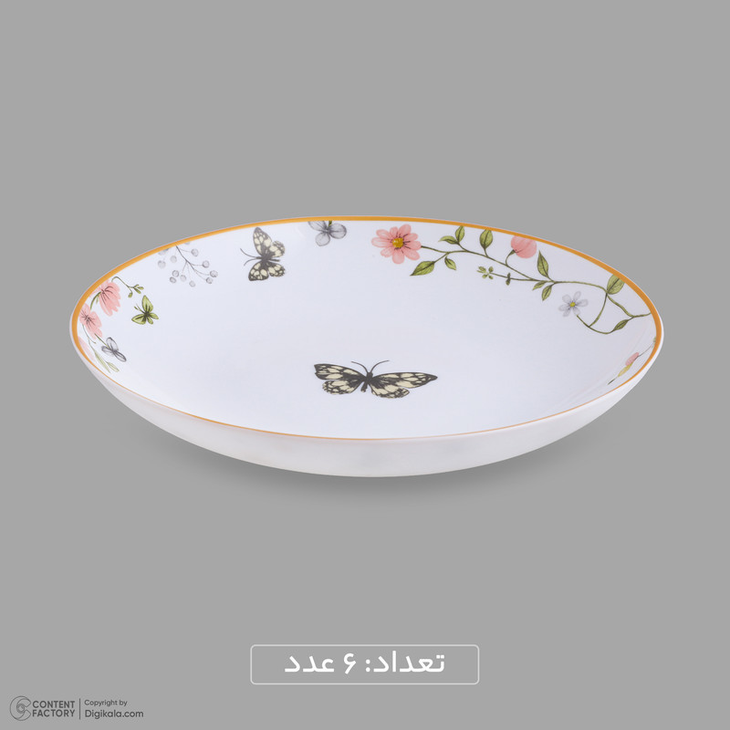 سرویس غذاخوری اوپال 26 پارچه 6 نفره دینو مدل  Butterfly