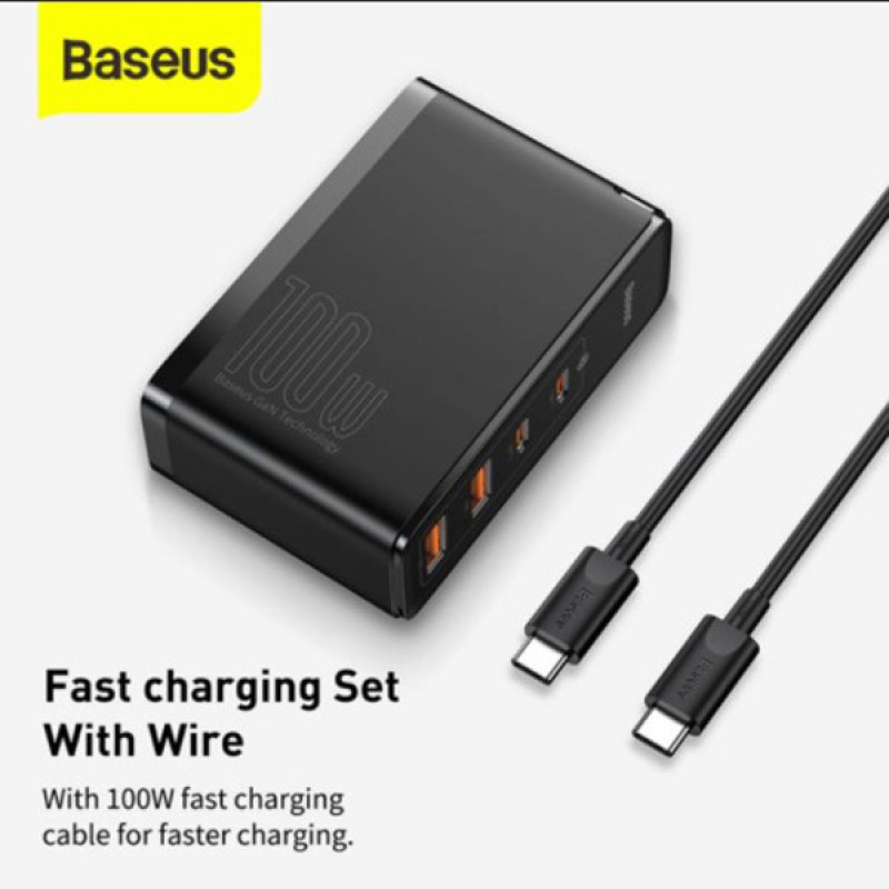 شارژر دیواری باسئوس مدل CCGAN2P-K01 به همراه کابل USB-C