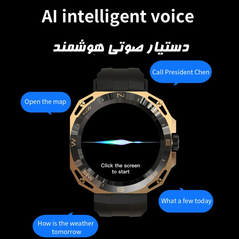 ساعت هوشمند مدل HW3 Cyber-Flicker Case