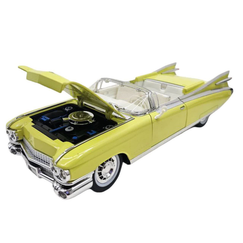 ماکت ماشین ناب سل مدل کادیلاک الدورادو کروک فلزی موزیکال چراغدار عقب کش کد Cadillac Eldorado Metal Musical Lighted Car