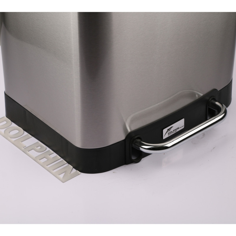 سطل زباله پدالی دلفین مدل Pr-30ltr-ss