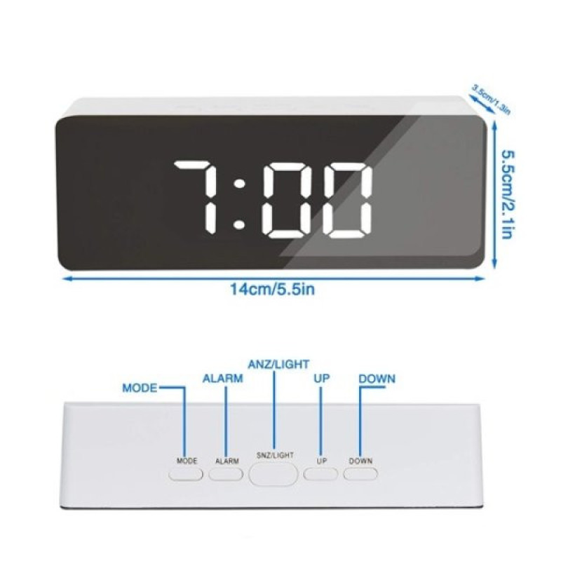ساعت دیجیتال مدل آینه ای کد DS-3698-MAX