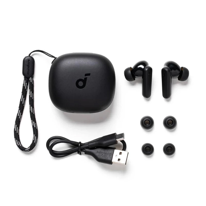 هدفون بلوتوثی انکر مدل Soundcore P25i با نویز کنسلینگ فعال (ANC)، درگاه شارژ USB Type-C، مقاوم در برابر رطوبت و عرق