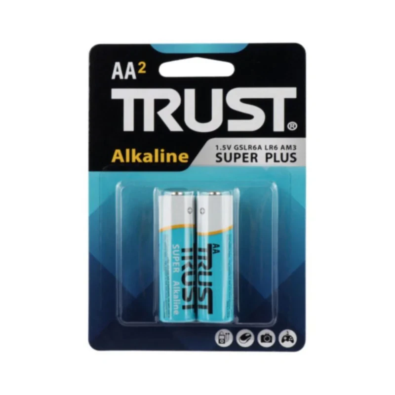 باتری قلمی تراست مدل  Alkaline Super Plus بسته ۲ عددی