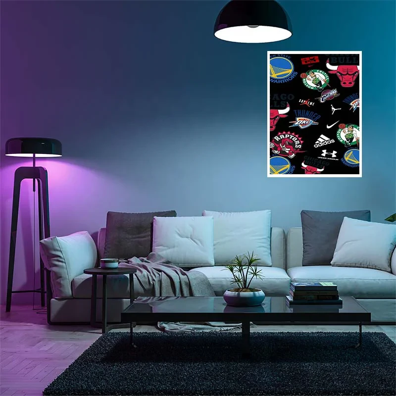 پوستر کارنيکا طرح عاشق بسکتبال Basketball Lover کد 40295 مجموعه 8 عددی