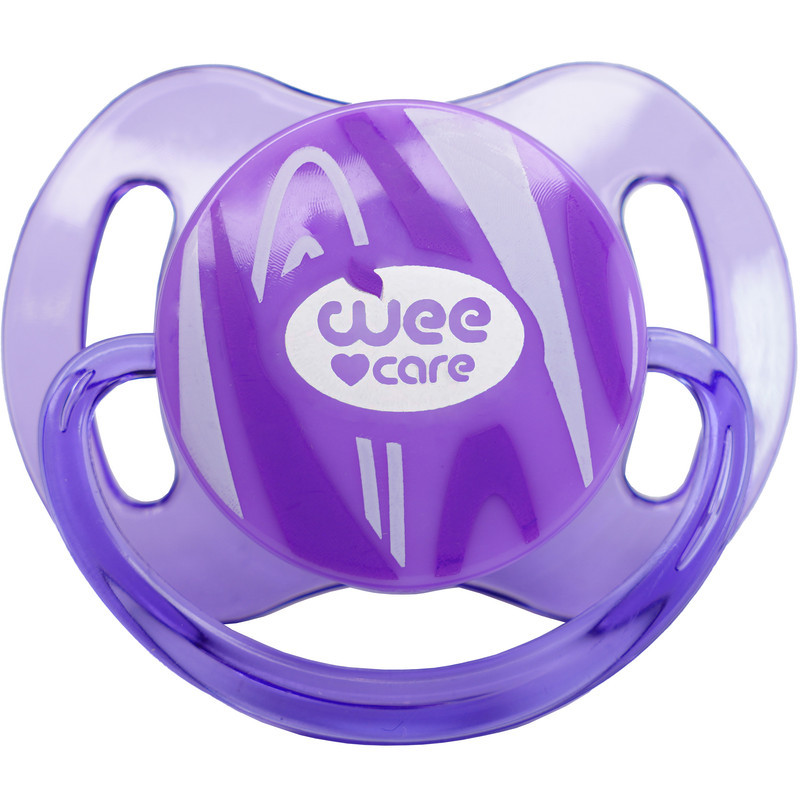 پستانک ارتودنسی وی کر مدل دربدار شفاف دسته دار Comfort سایز +3 ماه کد P145
