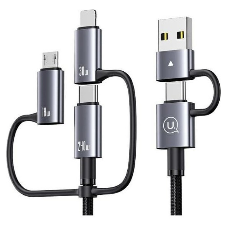 کابل تبدیل UsbUsb-c به MicrousbلایتنینگUsb-c یوسمز مدل sj737 طول 1.2 متر