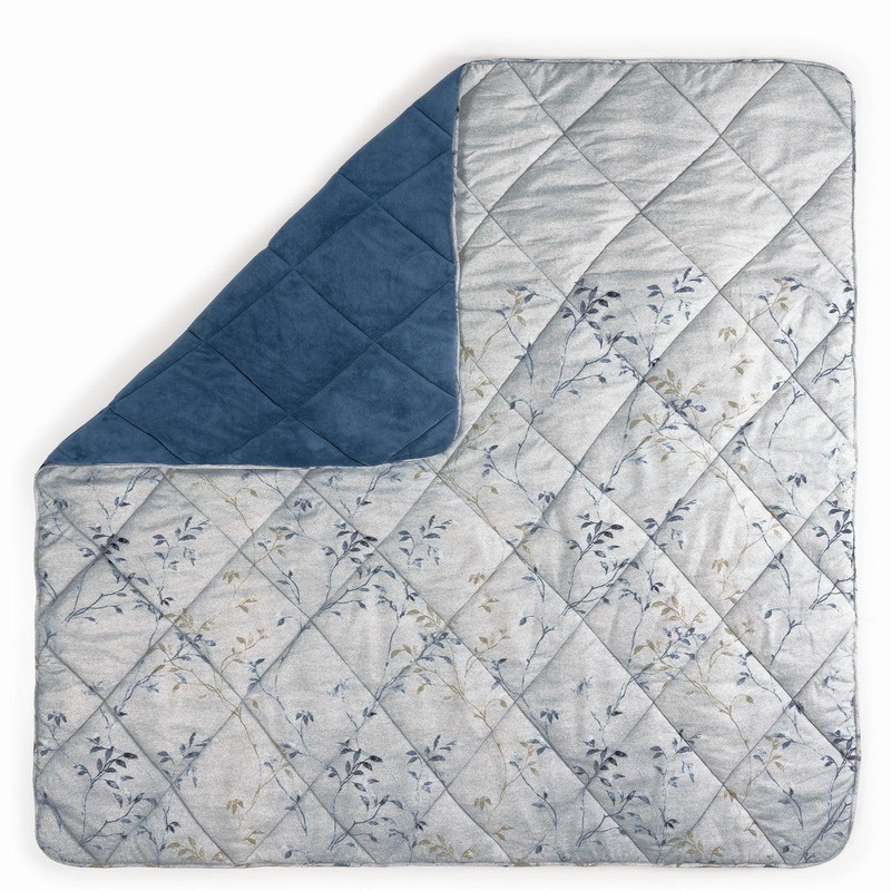 لحاف کاتن باکس مدل Velvet Yorgan Nitsa Denim C.K دونفره سایز 215*195 سانتی متر