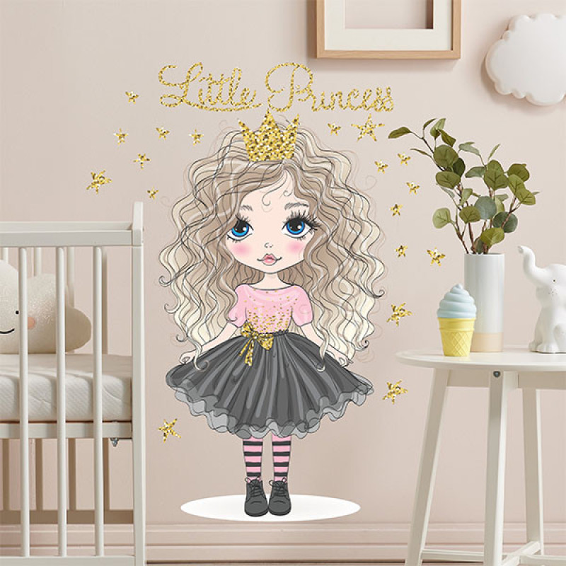 استیکر دیواری راتیانا مدل LITTLE PRINCESS