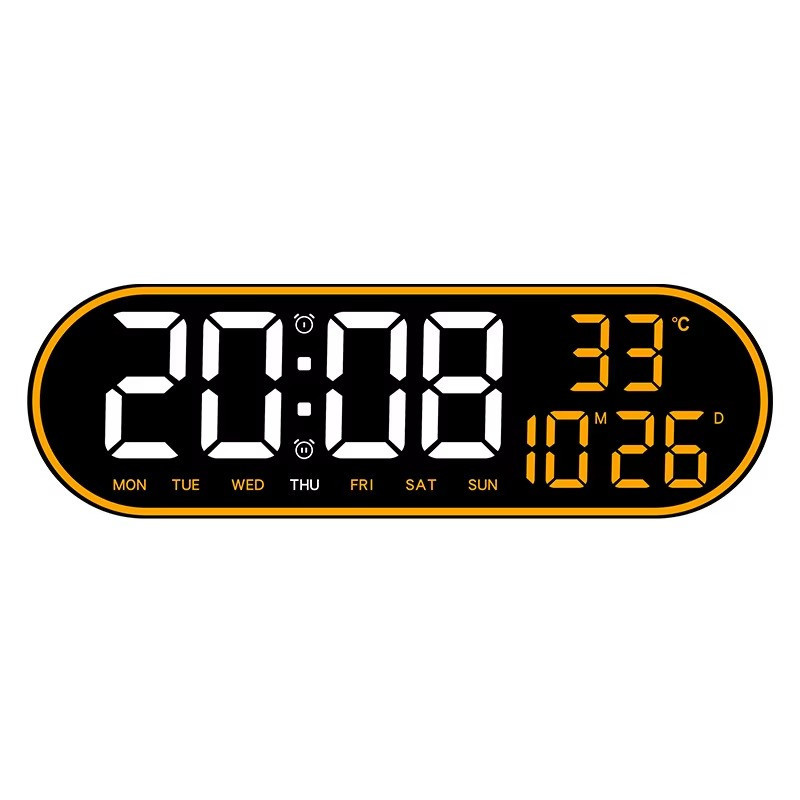 ساعت دیواری دیجیتال مدل ریموت کنترل دار کدGH8021
