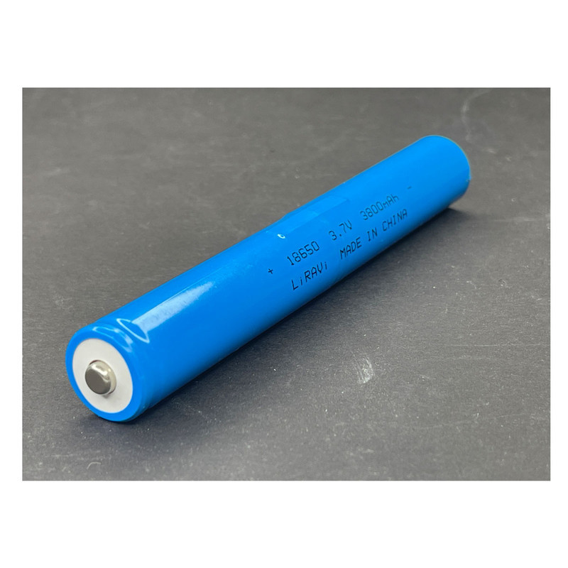 باتری لیتیوم یون قابل شارژ لیراوی مدل 18650 کد 3.7V ظرفیت 3800 میلی آمپر ساعت