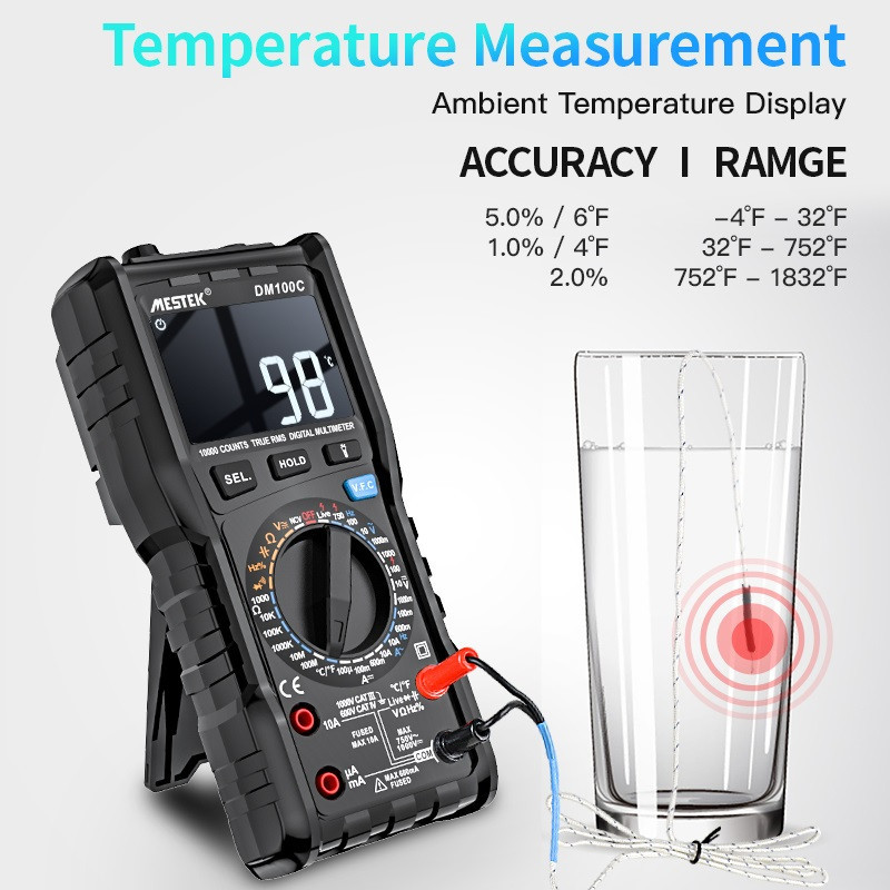 مولتی متر دیجیتال مستک مدل DM100C