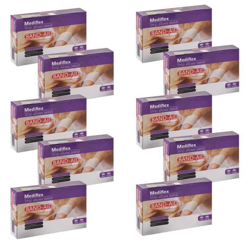 چسب زخم مدیفلکس مدل Band-Aid10 ده بسته 100 عددی