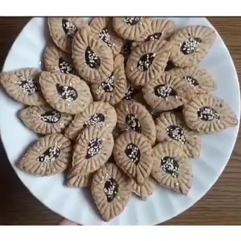 کاتر شیرینی پزی به گز مدل ترمه و طاووس مجموعه 2 عددی