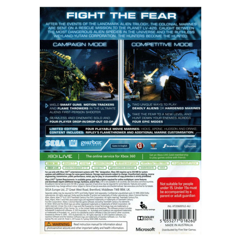 بازی Aliens Colonial Marines مخصوص Xbox 360