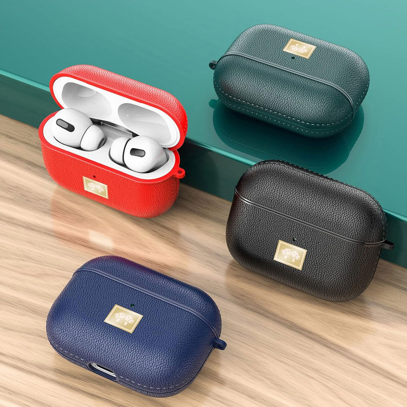 کاور شیپ مدل Leather NV مناسب برای کیس اپل Airpods Pro \ Pro 2