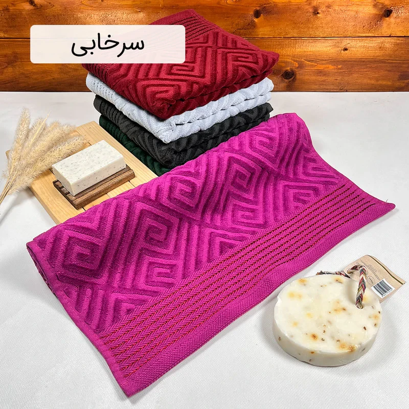 حوله دست و صورت هیرو مدل مائستا سایز 40×75 سانتی متر