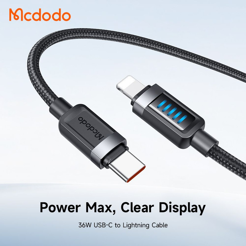 کابل تبدیل USB-C به لایتنینگ مک دودو مدل CA-034 طول 1.2 متر