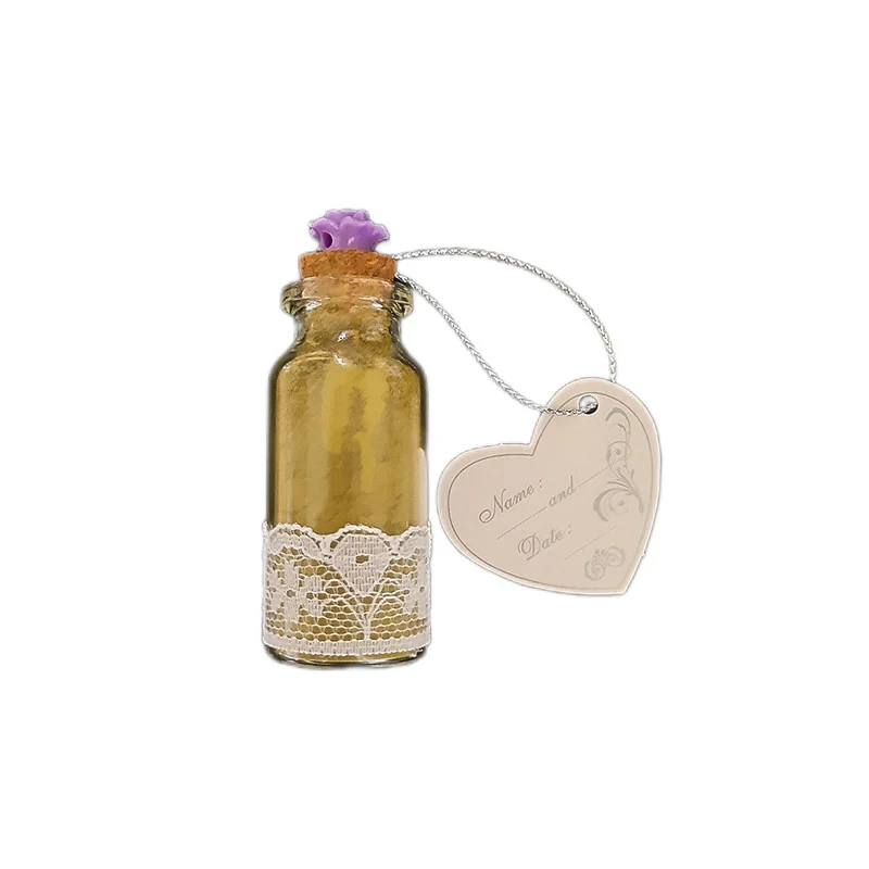 گیفت مدل عروس طرح بطری شیشه ای حنا بسته 10 عددی