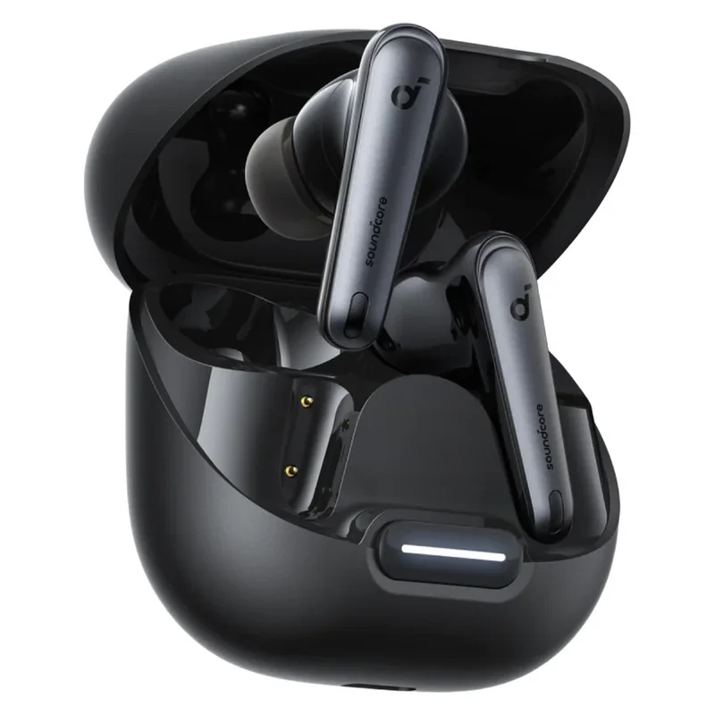 هدفون بلوتوثی انکر مدل Soundcore Liberty 4 NC با نویز کنسلینگ فعال (ANC)، درگاه شارژ USB Type-C، پشتیبانی از فرمان لمسی، مقاوم در برابر پاشش آب