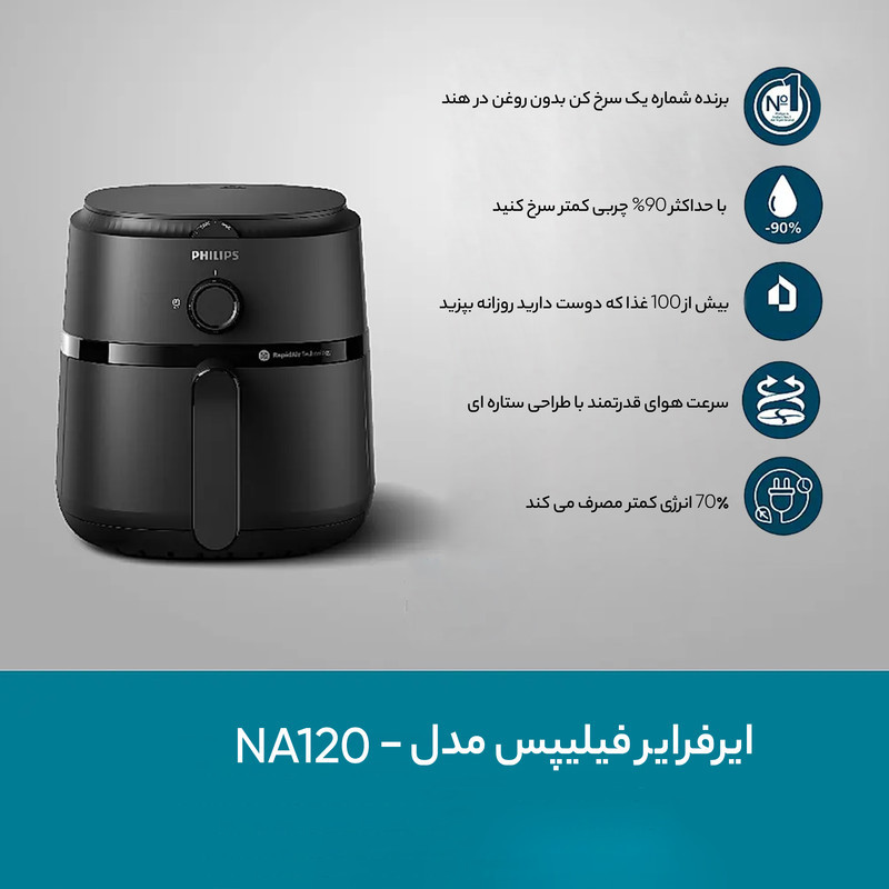 سرخ کن بدون روغن فیلیپس مدل NA12000