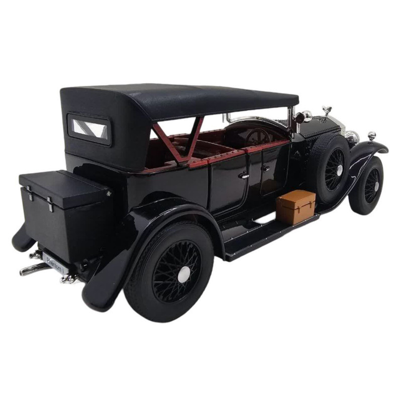 ماکت ماشین ناب سل مدل رولزرویس کلاسیک فلزی چراغدار عقب کش با قابلیت سقف کروک کد Classic metal Rolls-Royce with lights