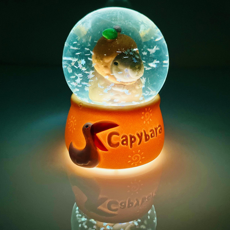 گوی چراغ‌دار مدل مینی Capybara طرح کوالا هویج عاشق کد C1623.15