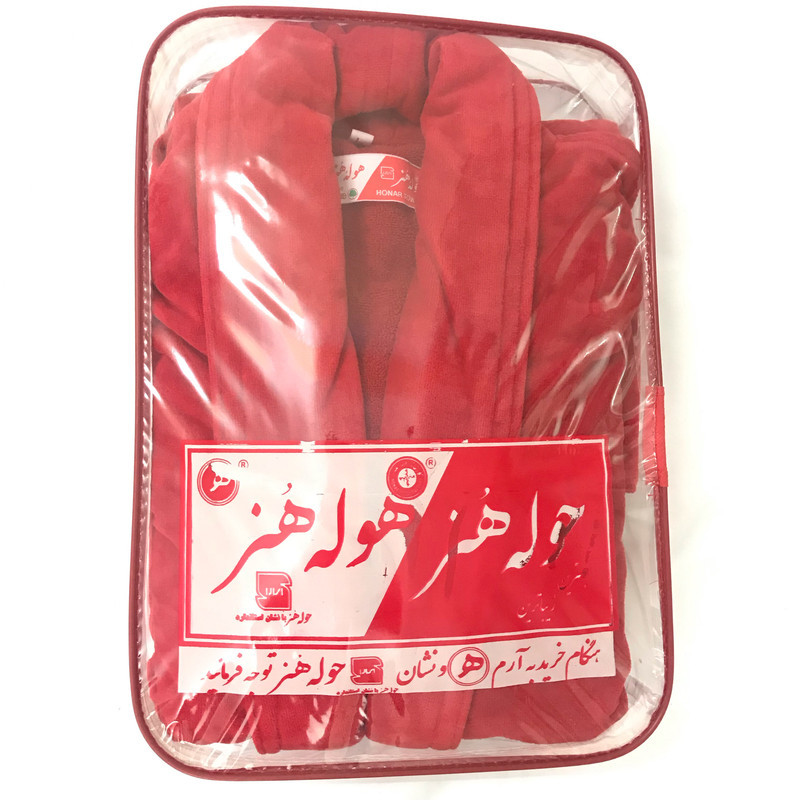 حوله پالتویی حوله هنر مدل تن پوش طرح ساده کد 02 سایز 125