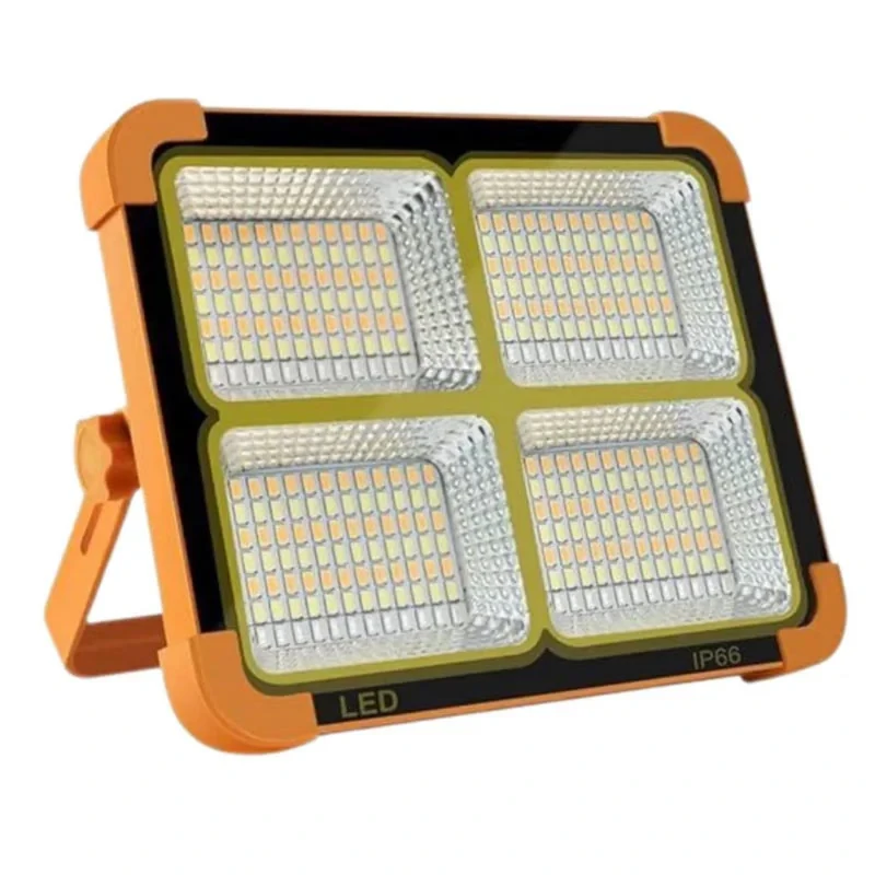 چراغ روشنایی مدل پروژكتور شارژی و خورشيدی 200w
