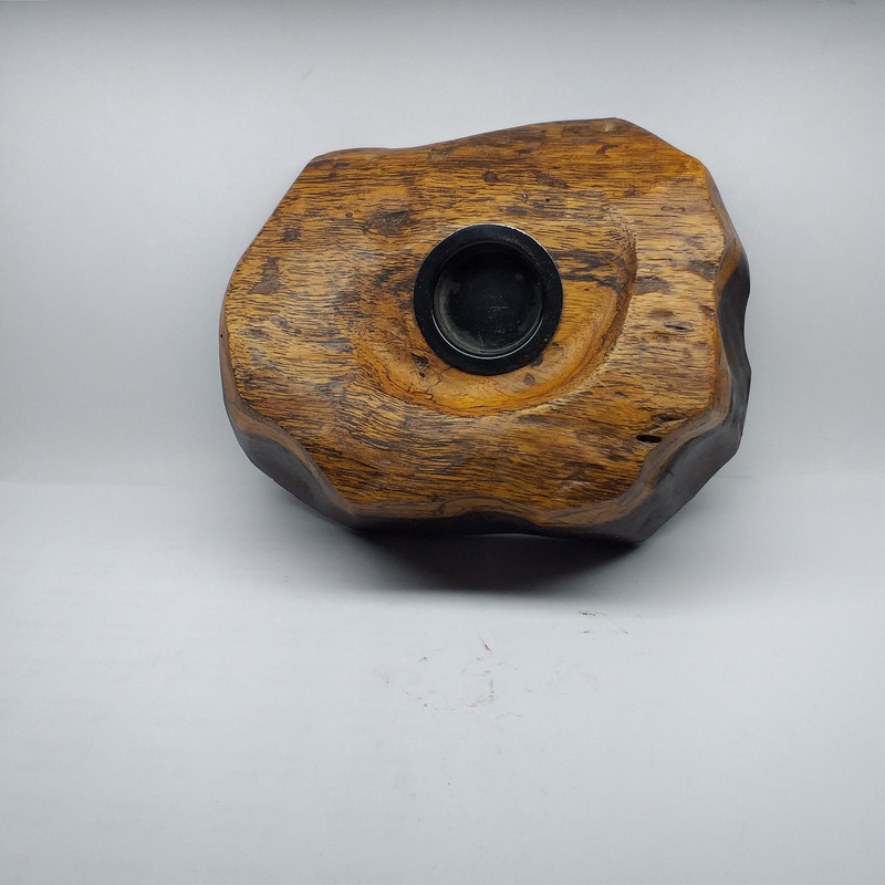 شمعدان چوبی مدل روستیک کد B05