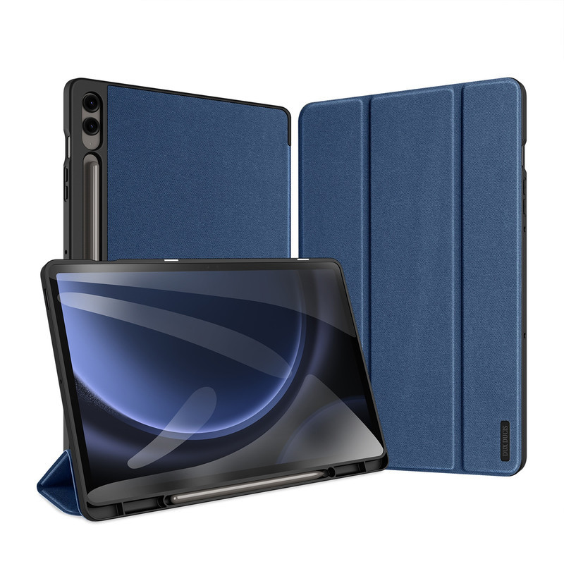 کیف کلاسوری دوکس دوکیس مدل Tri-Fold مناسب برای تبلت سامسونگ Galaxy Tab S9 FE Plus