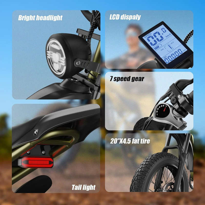 دوچرخه برقی مدل EB-01 سایز طوقه 20 اینچ