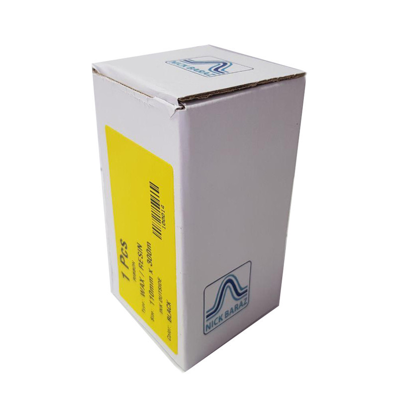 ریبون پرینتر لیبل زن نیک براز مدل WAXRESIN 110mm x 300m
