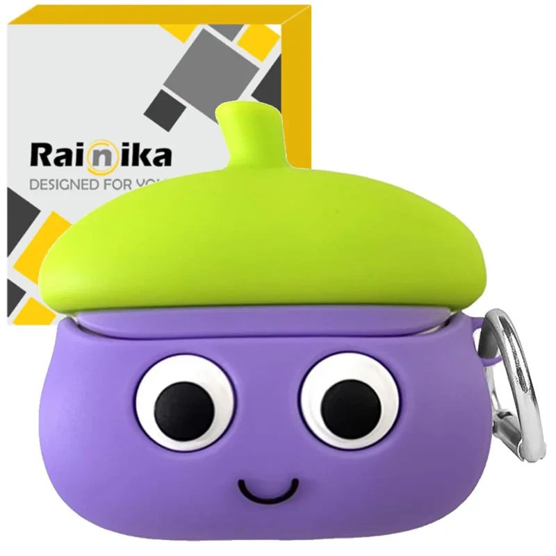 کاور رینیکا مدل Galaxy 3Pro Eggplant مناسب برای کیس هدفون سامسونگ Galaxy Buds 3  Buds 3 Pro (2024)  Buds 3 Fe (2025)