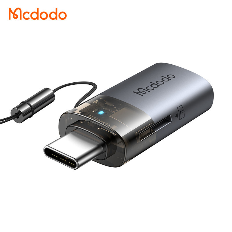 مبدل USB-A  Micro SD به USB-C مک دودو مدل OT-7600