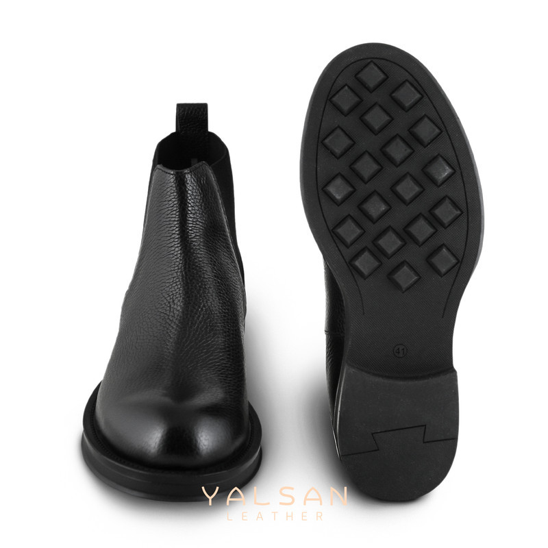 نیم بوت مردانه چرم یلسان مدل وکتور کد 584-01-MC