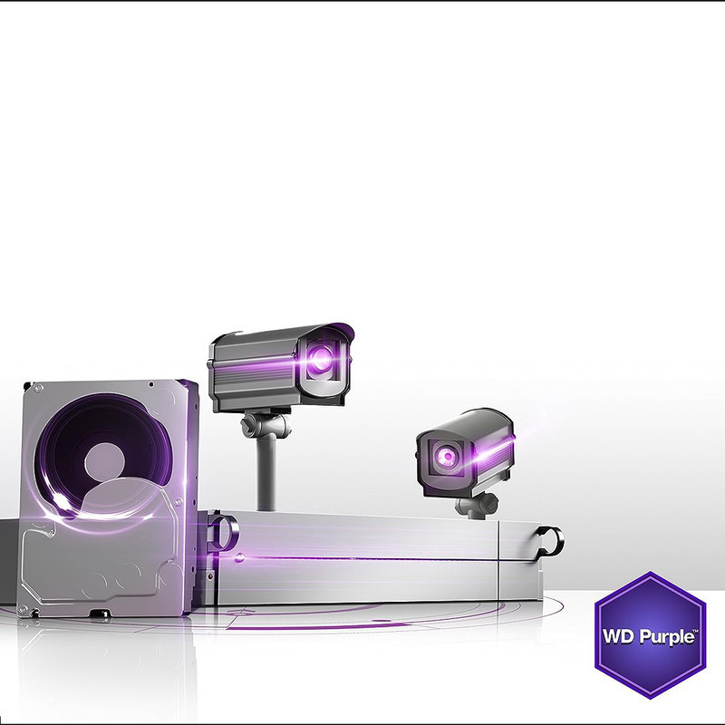 هارددیسک اینترنال وسترن دیجیتال مدل Purple WD40PURZ ظرفیت 4 ترابایت